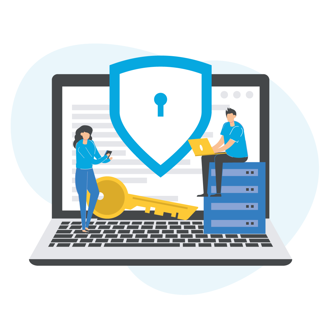 Cyber security laptop icon2